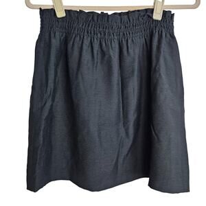 J. Crew Womens Paperbag Mini Skirt Pull On Size 8 Preppy Minimalist Career Corp